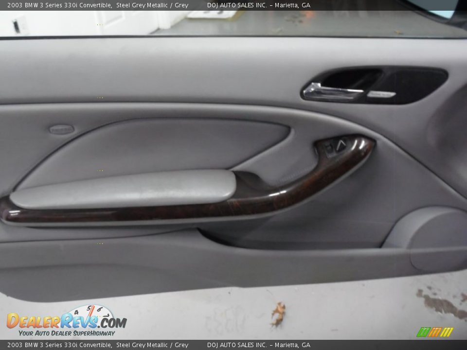 2003 BMW 3 Series 330i Convertible Steel Grey Metallic / Grey Photo #28
