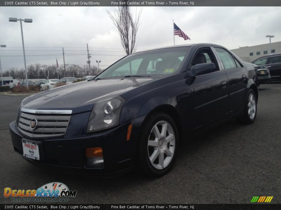 2005 Cadillac CTS Sedan Blue Chip / Light Gray/Ebony Photo #1