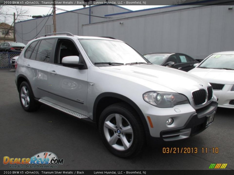 2010 BMW X5 xDrive30i Titanium Silver Metallic / Black Photo #2