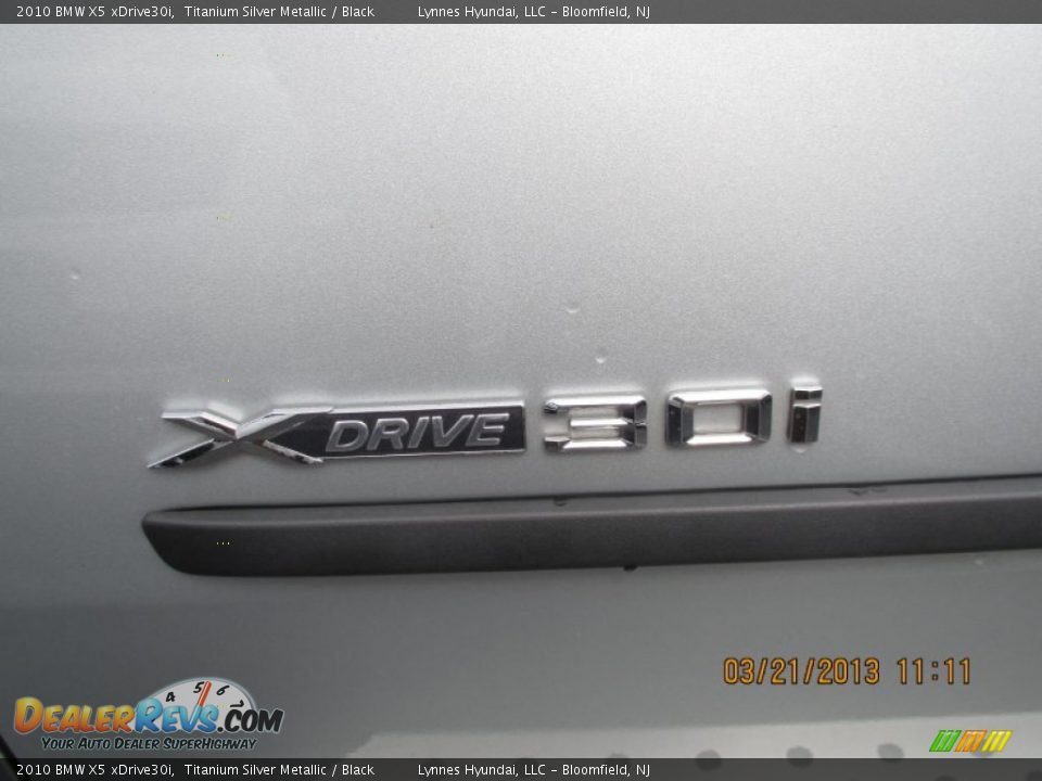 2010 BMW X5 xDrive30i Titanium Silver Metallic / Black Photo #4
