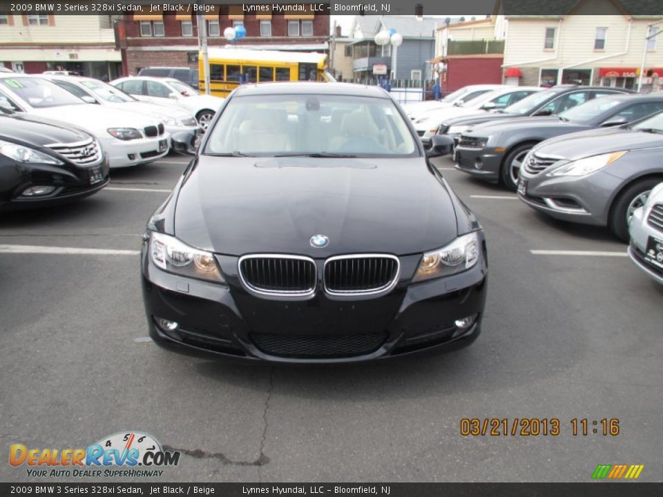 2009 BMW 3 Series 328xi Sedan Jet Black / Beige Photo #1