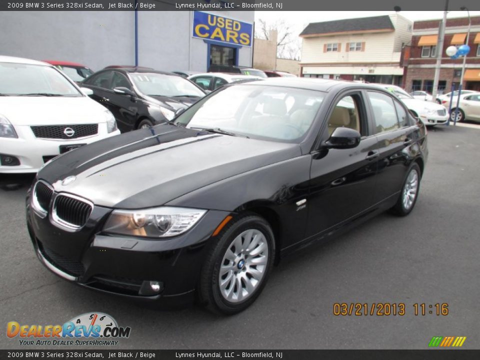2009 BMW 3 Series 328xi Sedan Jet Black / Beige Photo #3