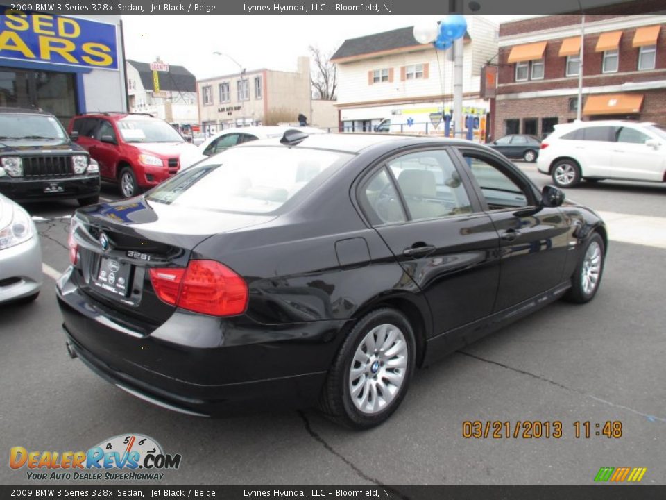 2009 BMW 3 Series 328xi Sedan Jet Black / Beige Photo #5