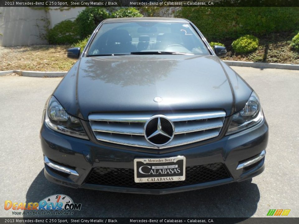 2013 Mercedes-Benz C 250 Sport Steel Grey Metallic / Black Photo #2