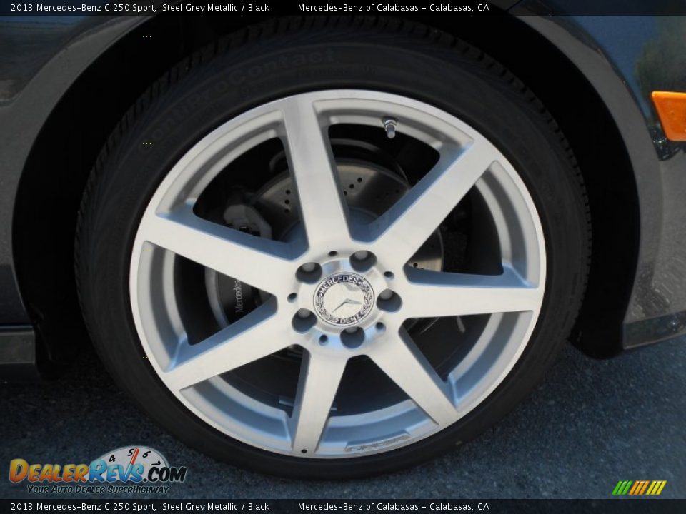 2013 Mercedes-Benz C 250 Sport Steel Grey Metallic / Black Photo #4