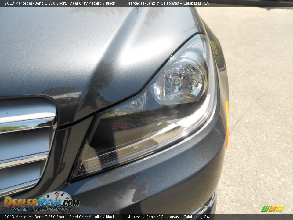 2013 Mercedes-Benz C 250 Sport Steel Grey Metallic / Black Photo #6