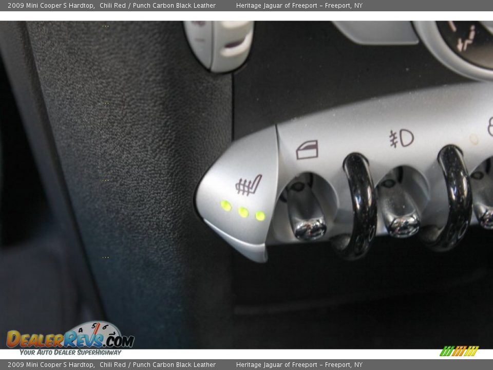 2009 Mini Cooper S Hardtop Chili Red / Punch Carbon Black Leather Photo #18