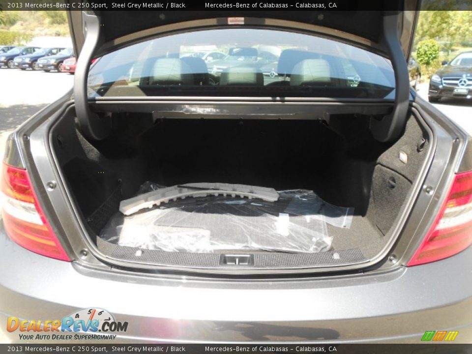 2013 Mercedes-Benz C 250 Sport Steel Grey Metallic / Black Photo #13