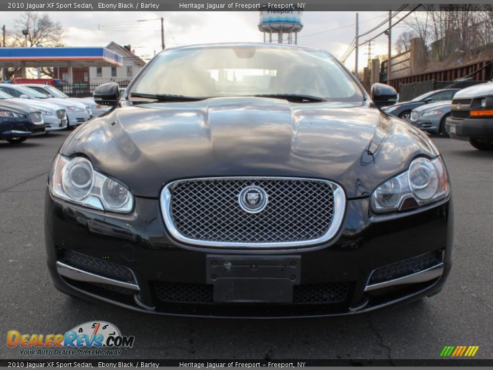 2010 Jaguar XF Sport Sedan Ebony Black / Barley Photo #2