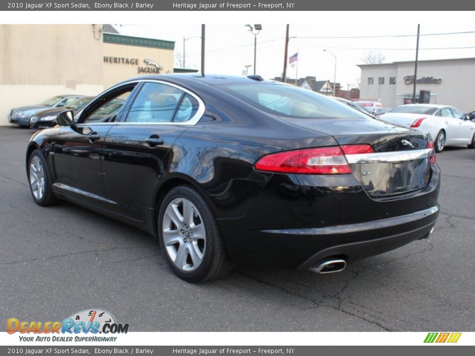2010 Jaguar XF Sport Sedan Ebony Black / Barley Photo #4