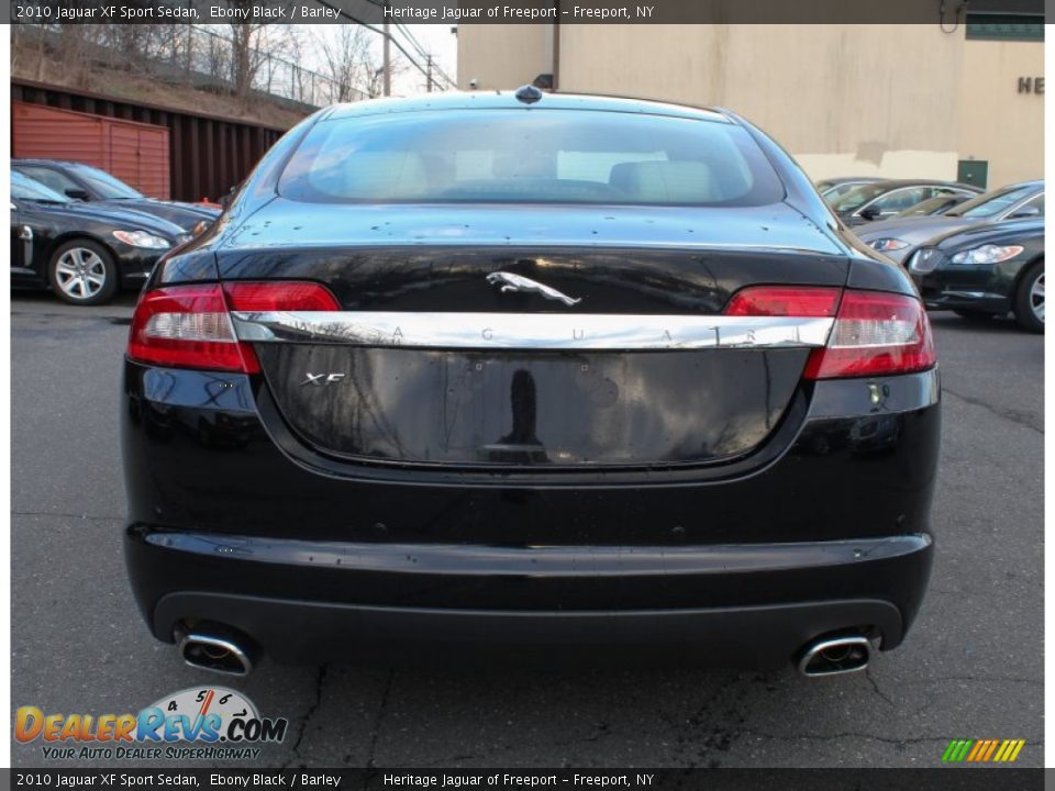 2010 Jaguar XF Sport Sedan Ebony Black / Barley Photo #5