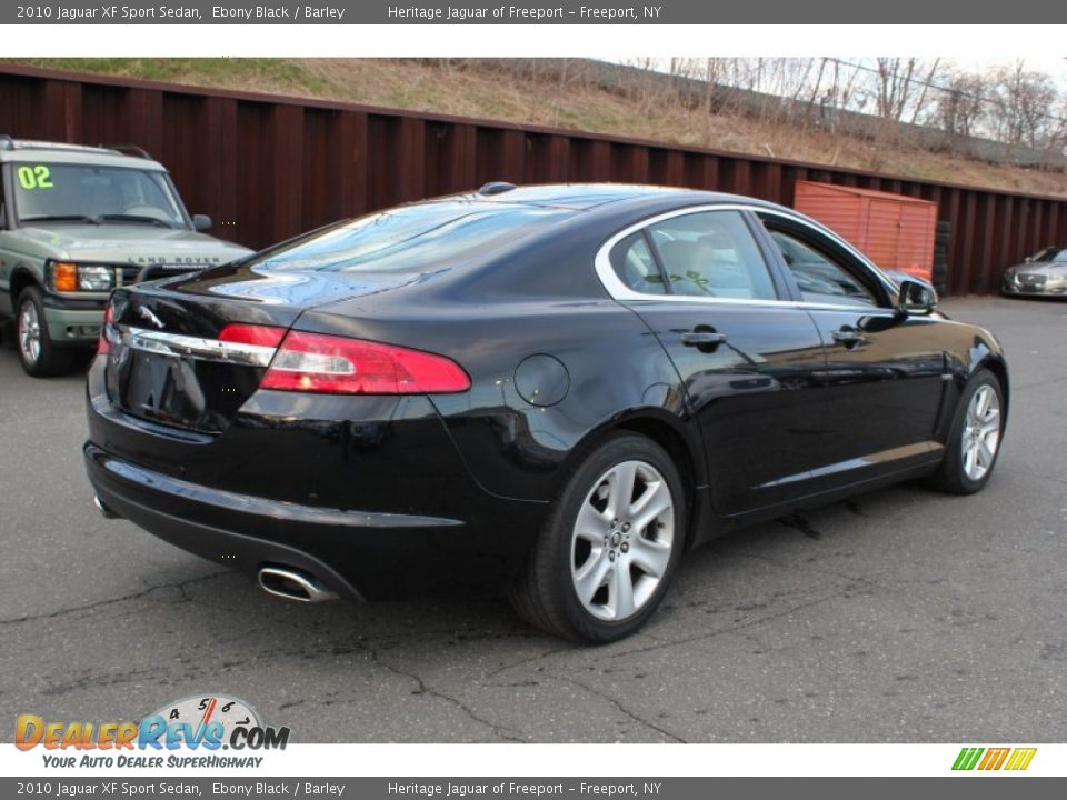2010 Jaguar XF Sport Sedan Ebony Black / Barley Photo #6