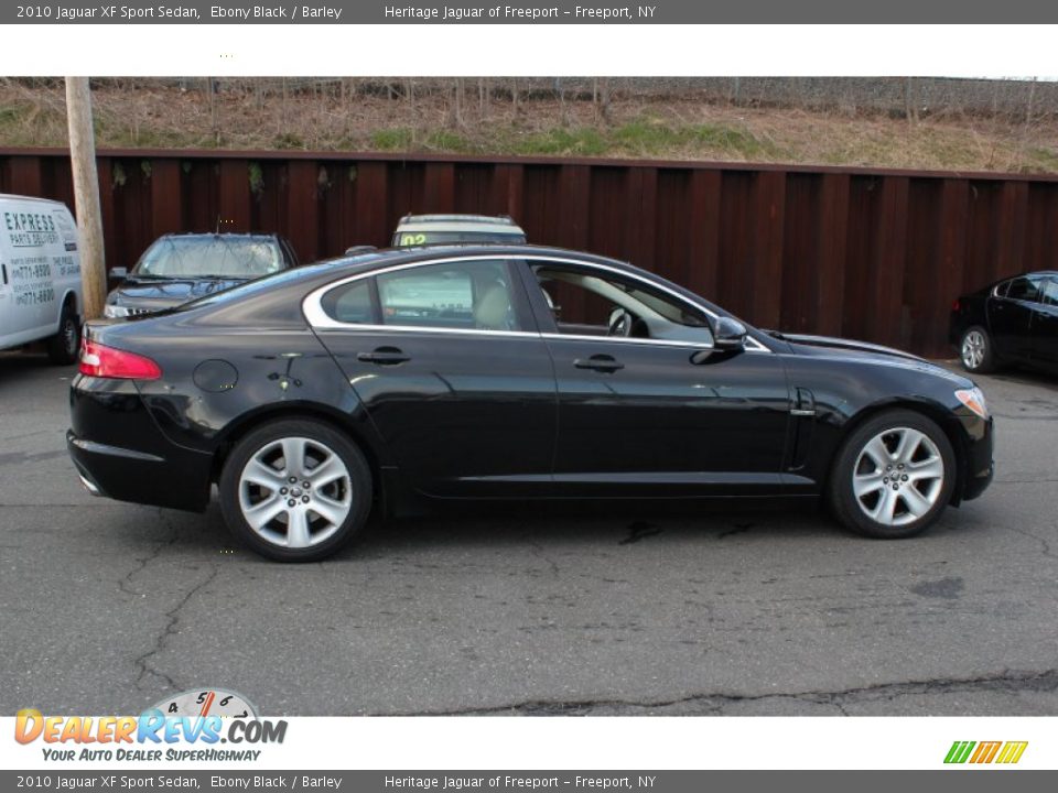 2010 Jaguar XF Sport Sedan Ebony Black / Barley Photo #7