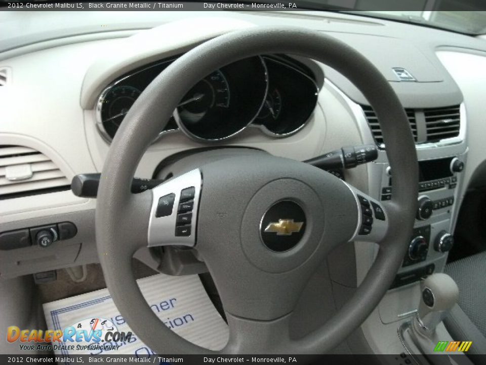 2012 Chevrolet Malibu LS Black Granite Metallic / Titanium Photo #11
