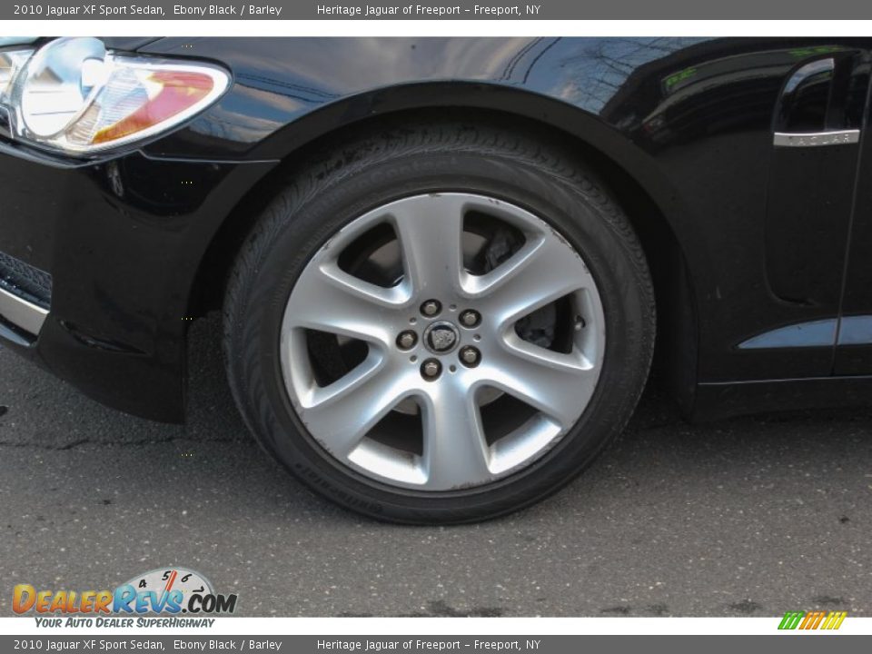 2010 Jaguar XF Sport Sedan Ebony Black / Barley Photo #9