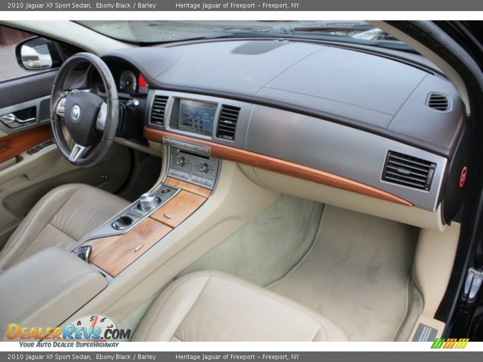 2010 Jaguar XF Sport Sedan Ebony Black / Barley Photo #12