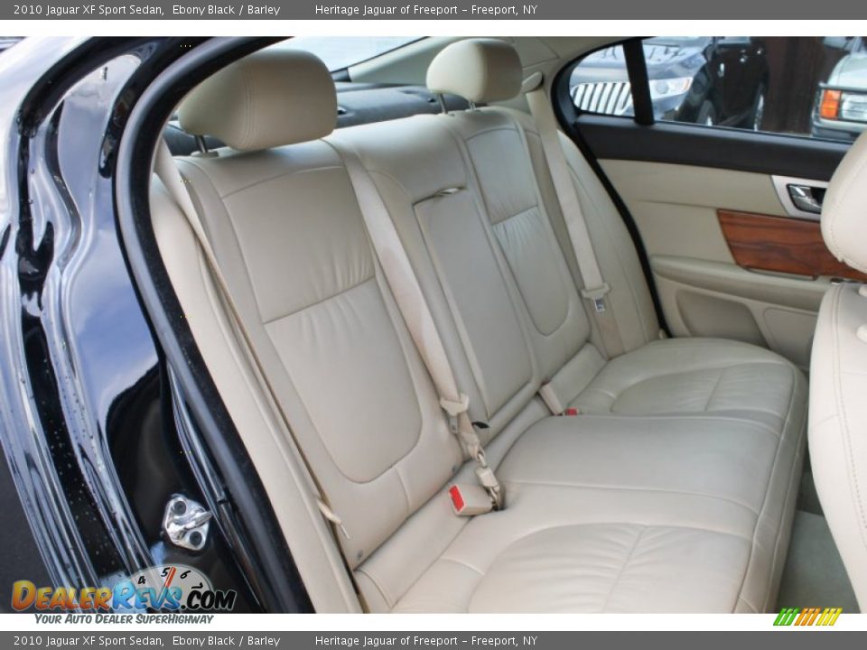 2010 Jaguar XF Sport Sedan Ebony Black / Barley Photo #14
