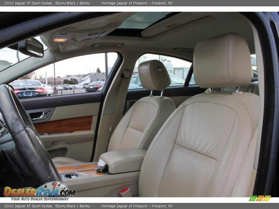 2010 Jaguar XF Sport Sedan Ebony Black / Barley Photo #20