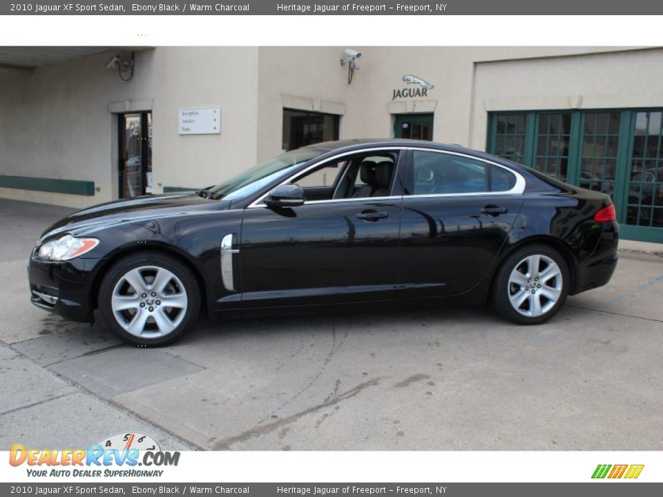 2010 Jaguar XF Sport Sedan Ebony Black / Warm Charcoal Photo #3