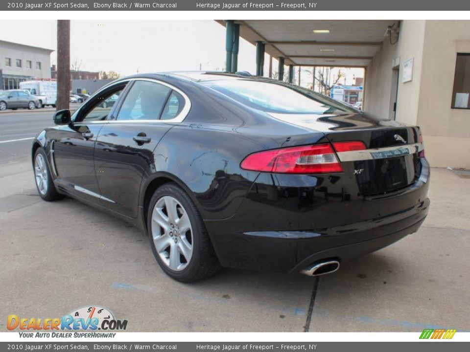 2010 Jaguar XF Sport Sedan Ebony Black / Warm Charcoal Photo #4