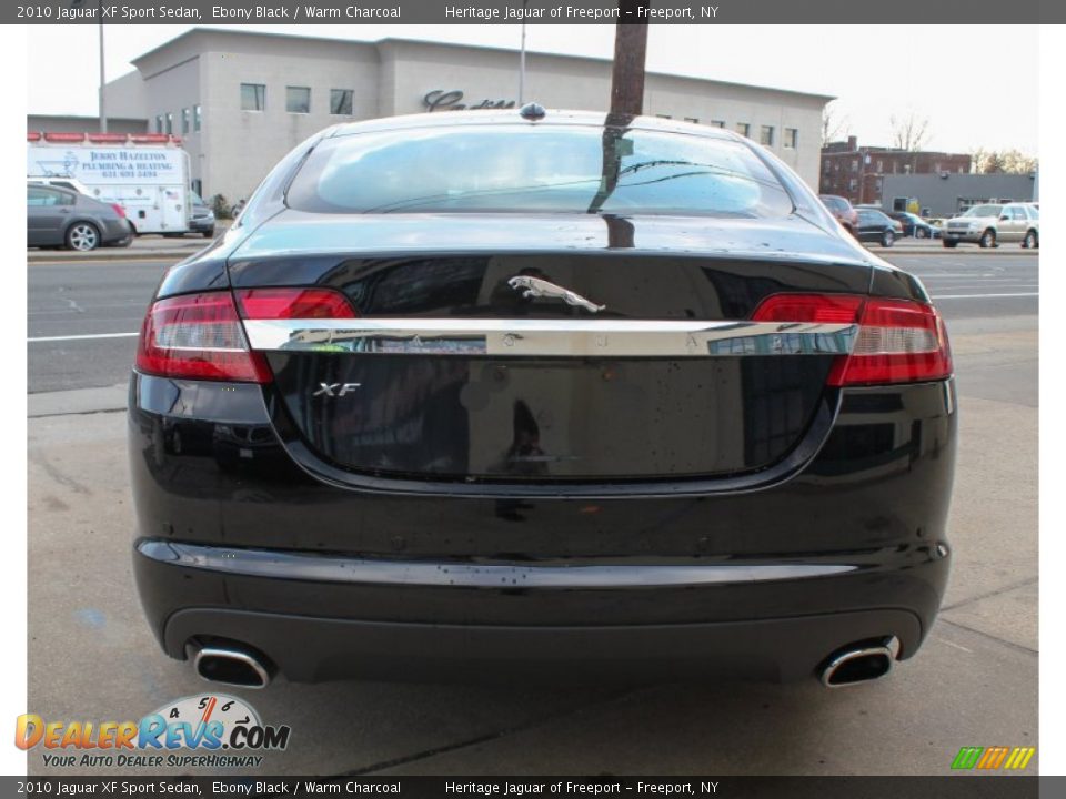 2010 Jaguar XF Sport Sedan Ebony Black / Warm Charcoal Photo #5
