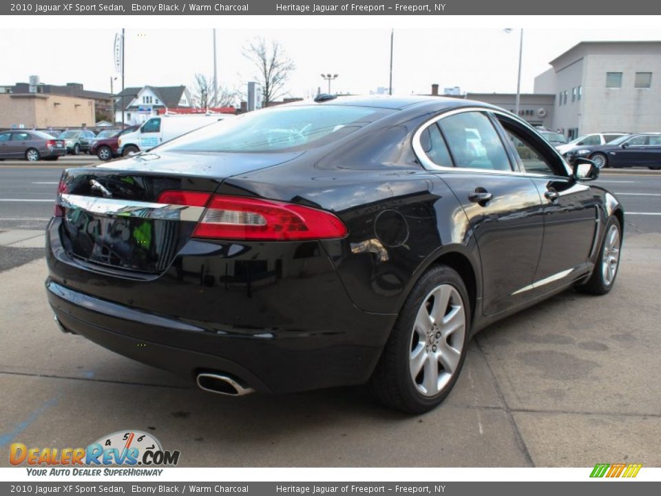2010 Jaguar XF Sport Sedan Ebony Black / Warm Charcoal Photo #6