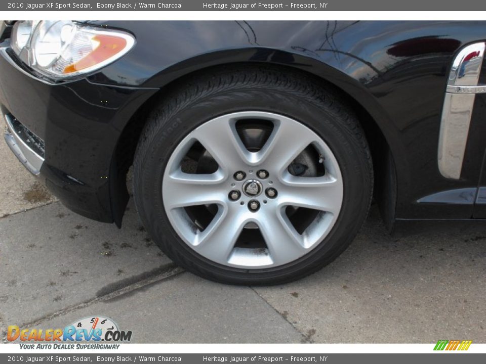 2010 Jaguar XF Sport Sedan Ebony Black / Warm Charcoal Photo #9