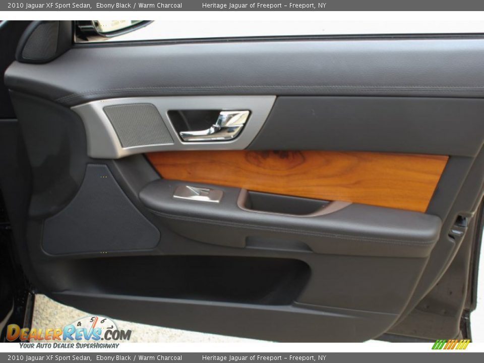 2010 Jaguar XF Sport Sedan Ebony Black / Warm Charcoal Photo #10