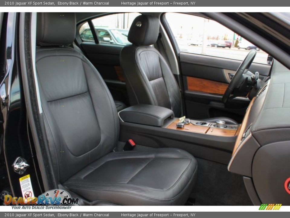 2010 Jaguar XF Sport Sedan Ebony Black / Warm Charcoal Photo #11