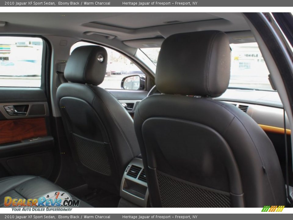 2010 Jaguar XF Sport Sedan Ebony Black / Warm Charcoal Photo #15