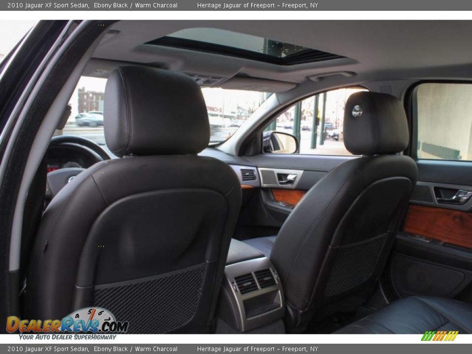 2010 Jaguar XF Sport Sedan Ebony Black / Warm Charcoal Photo #18