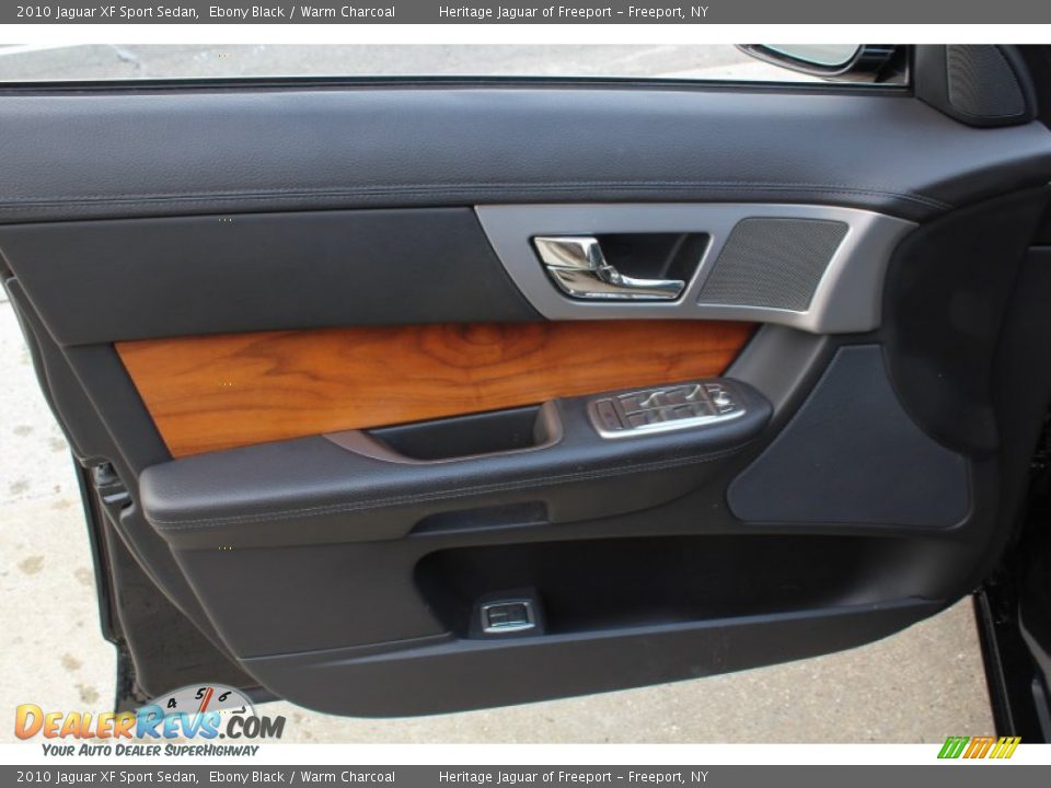 2010 Jaguar XF Sport Sedan Ebony Black / Warm Charcoal Photo #19