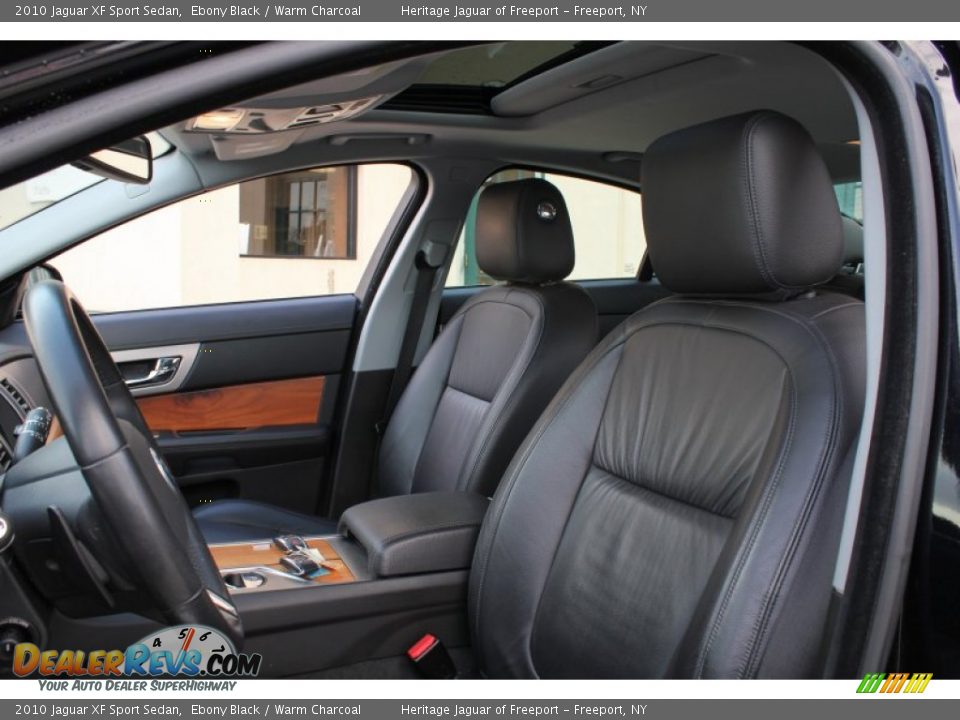 2010 Jaguar XF Sport Sedan Ebony Black / Warm Charcoal Photo #20