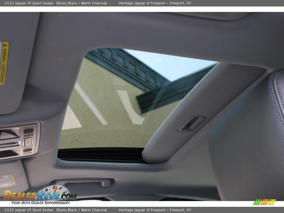 2010 Jaguar XF Sport Sedan Ebony Black / Warm Charcoal Photo #21