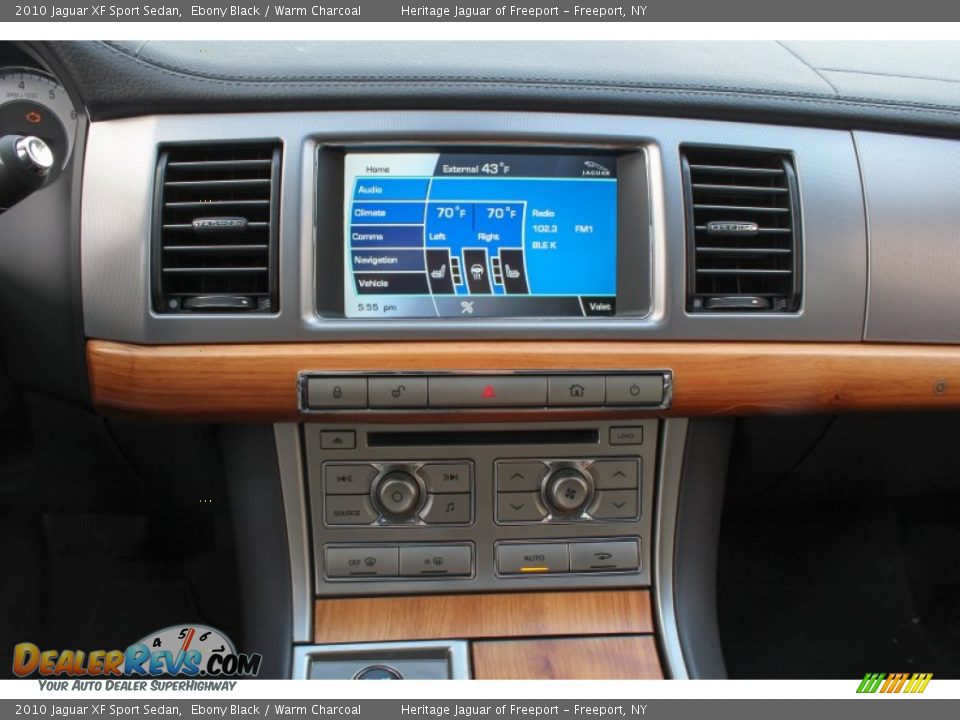 2010 Jaguar XF Sport Sedan Ebony Black / Warm Charcoal Photo #22