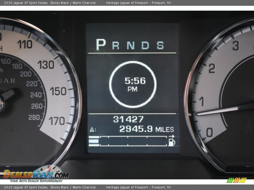 2010 Jaguar XF Sport Sedan Ebony Black / Warm Charcoal Photo #27
