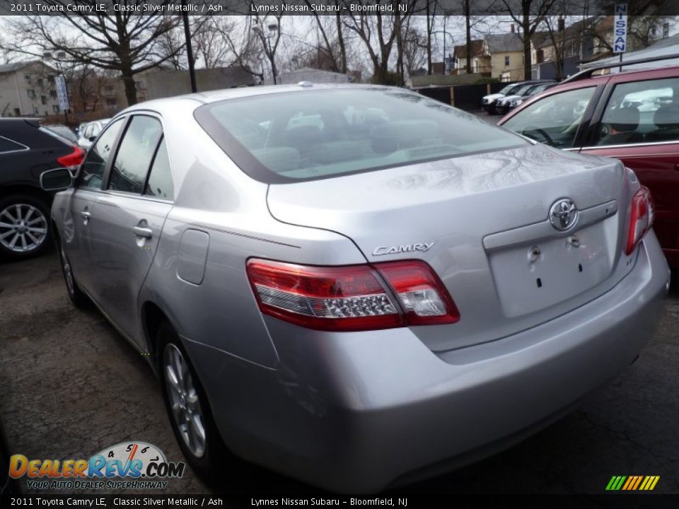 2011 Toyota Camry LE Classic Silver Metallic / Ash Photo #4