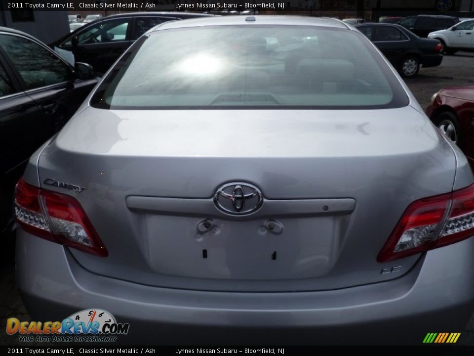 2011 Toyota Camry LE Classic Silver Metallic / Ash Photo #6
