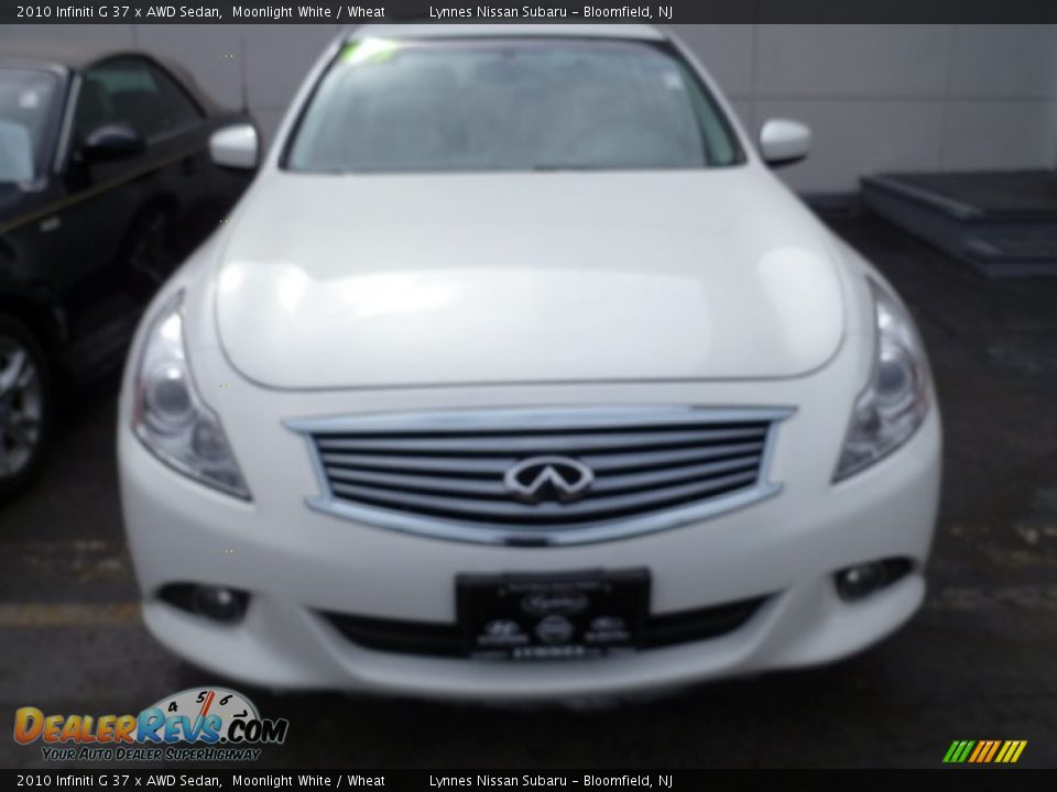 2010 Infiniti G 37 x AWD Sedan Moonlight White / Wheat Photo #2
