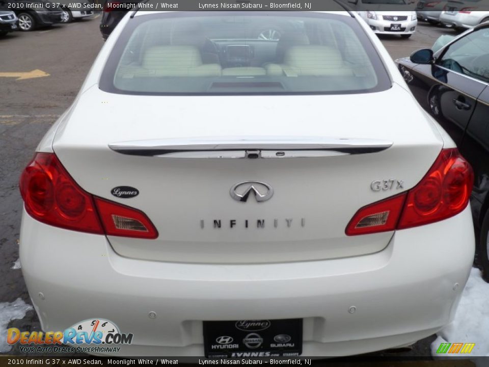 2010 Infiniti G 37 x AWD Sedan Moonlight White / Wheat Photo #8