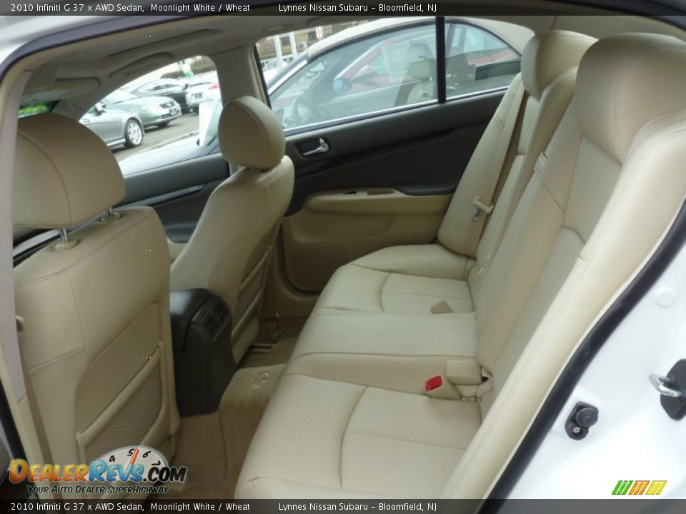 2010 Infiniti G 37 x AWD Sedan Moonlight White / Wheat Photo #12