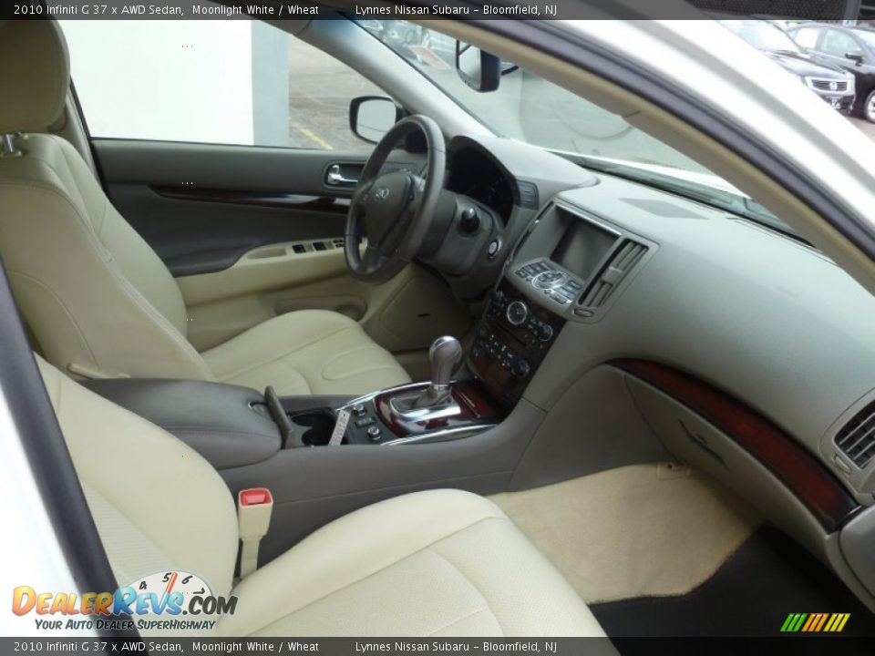 2010 Infiniti G 37 x AWD Sedan Moonlight White / Wheat Photo #13