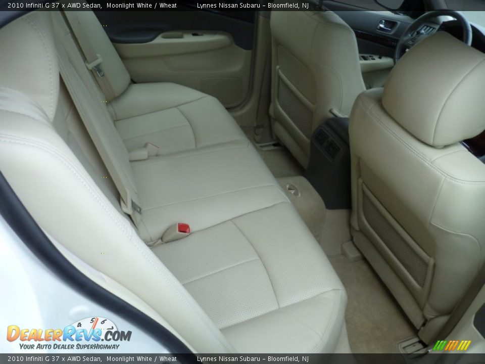 2010 Infiniti G 37 x AWD Sedan Moonlight White / Wheat Photo #14