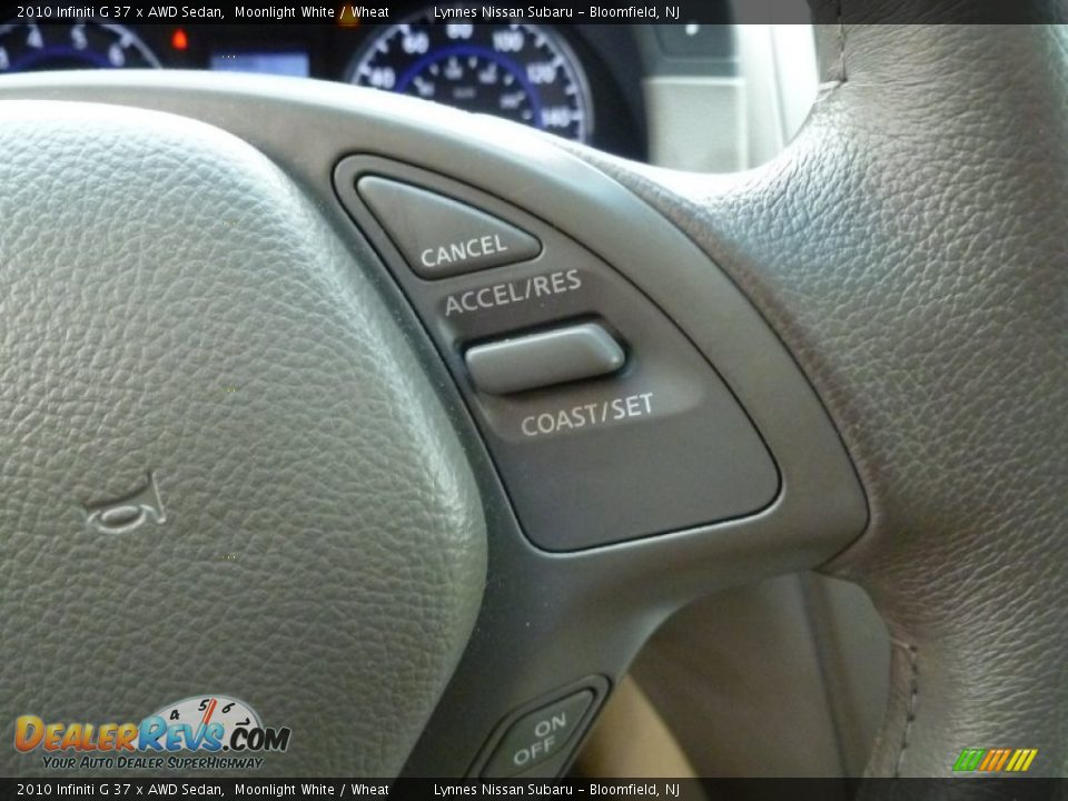 2010 Infiniti G 37 x AWD Sedan Moonlight White / Wheat Photo #15