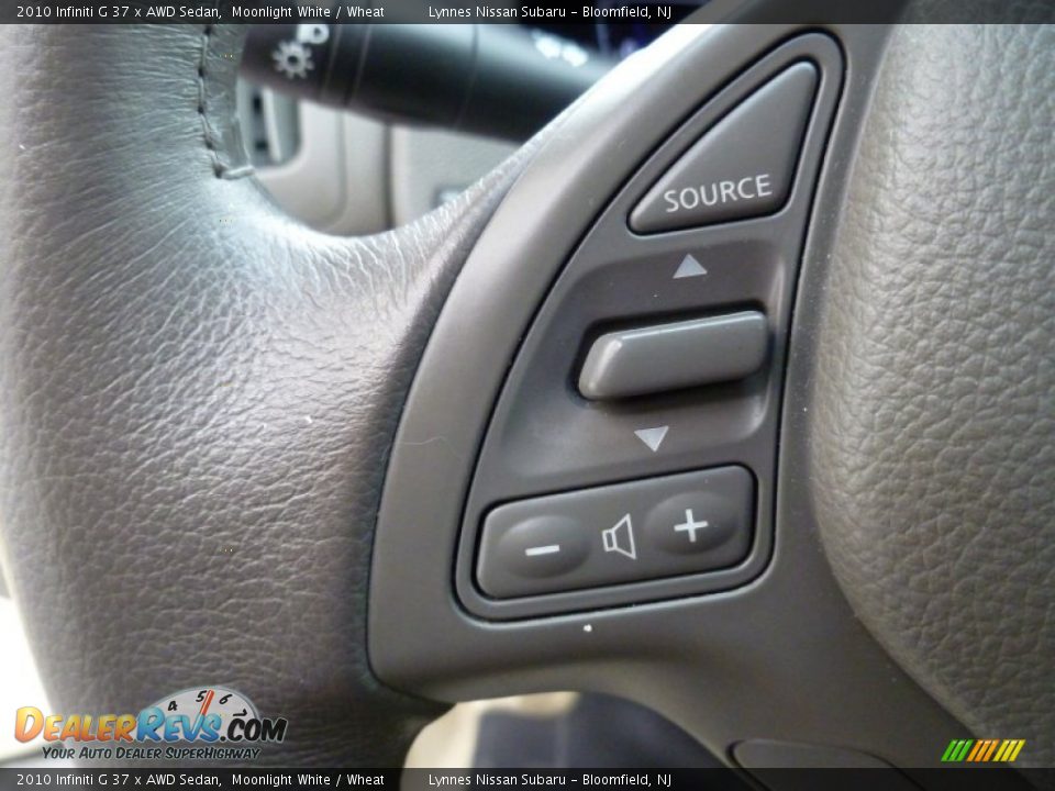 2010 Infiniti G 37 x AWD Sedan Moonlight White / Wheat Photo #16