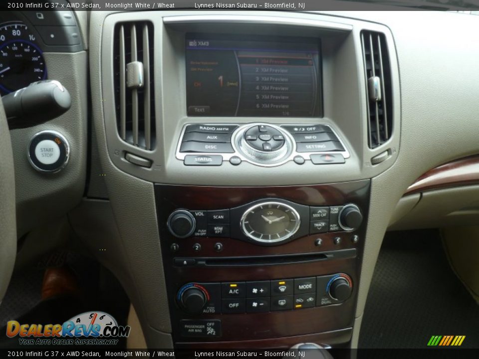 2010 Infiniti G 37 x AWD Sedan Moonlight White / Wheat Photo #17