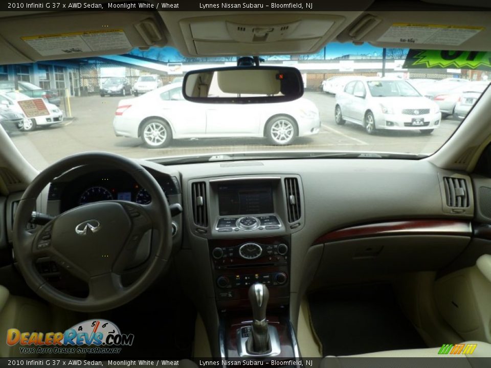 2010 Infiniti G 37 x AWD Sedan Moonlight White / Wheat Photo #19