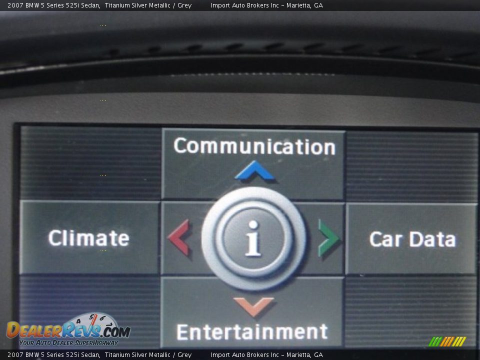 2007 BMW 5 Series 525i Sedan Titanium Silver Metallic / Grey Photo #21