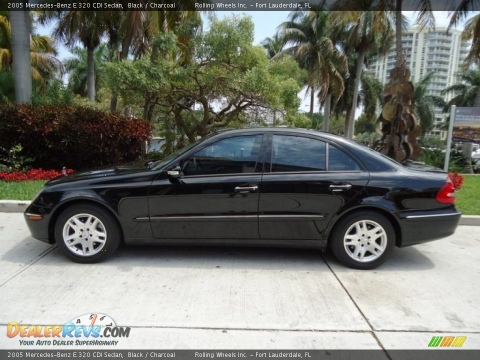 2005 Mercedes-Benz E 320 CDI Sedan Black / Charcoal Photo #3