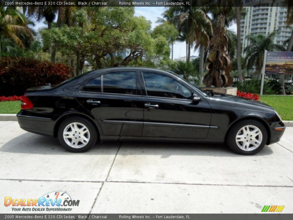 2005 Mercedes-Benz E 320 CDI Sedan Black / Charcoal Photo #9